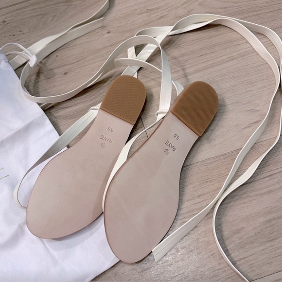 Raye Cream Lace-Up Sandals - Picture 8 of 8